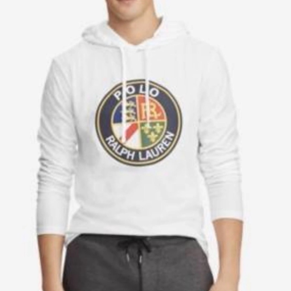 Polo by Ralph Lauren Cream Classic Fit Hooded Shirt